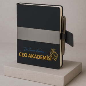 CEO Akademisi Logolu Deri Kapaklı Defter
