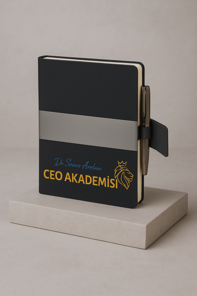 CEO Akademisi Logolu Deri Kapaklı Defter