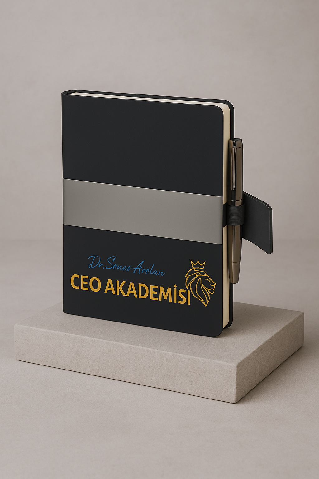 CEO Akademisi Logolu Deri Kapaklı Defter